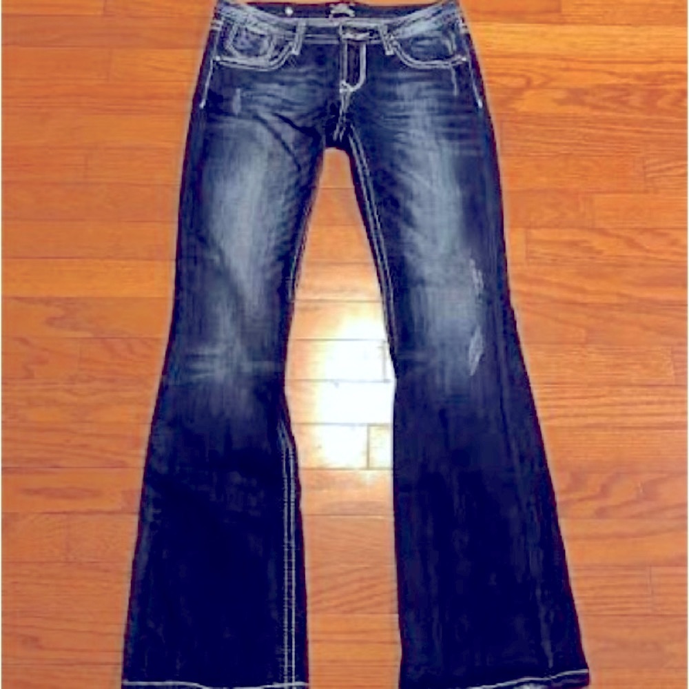 Express ReeRock Mint Cond 💕 size 2r boot  Great jeans too small for me
